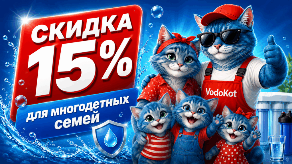 Скидка 15% для многодетных семей