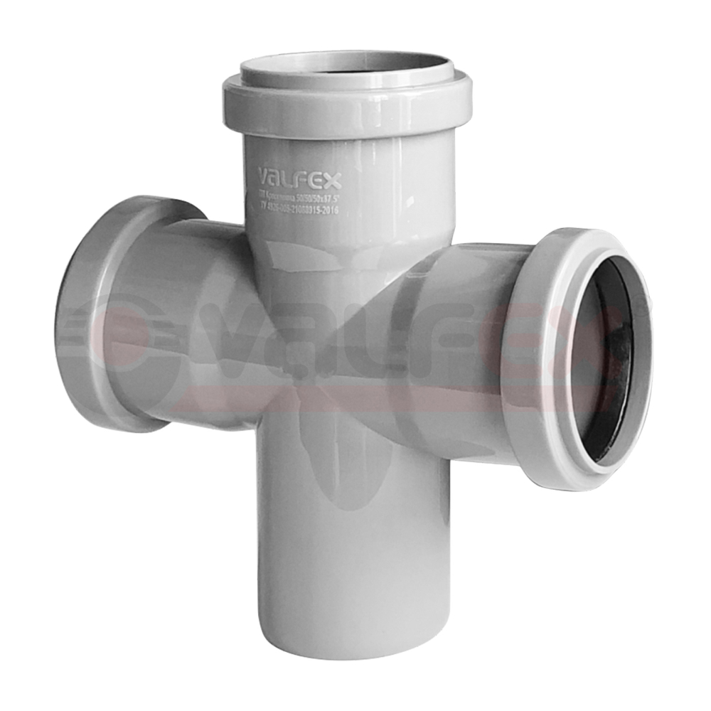 Крестовина 110/110/50х87,5° вн.канализ. (20) VALFEX