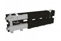 Модульный коллектор MK-60-4D.EPP-термоизол(до 60кВт магистраль G1″ 3+1 контура G1″ подкл д/темп.датч