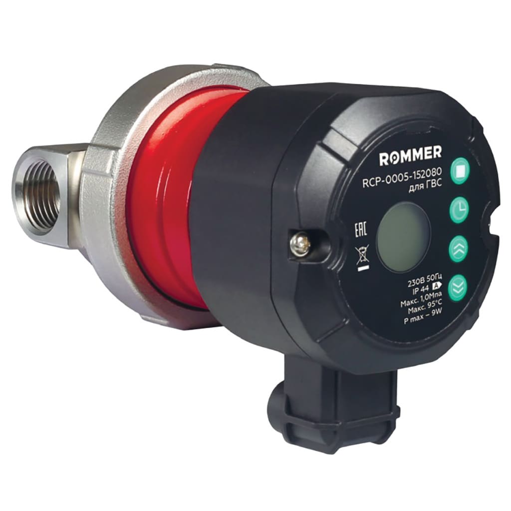 Насос циркуляционный COMFORT для ГВС с таймером ROMMER PROFI