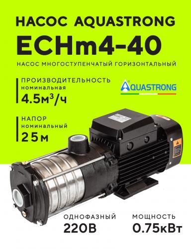 Насос поверхностный многоступенчатый AQUASTRONG ECHm (220В)