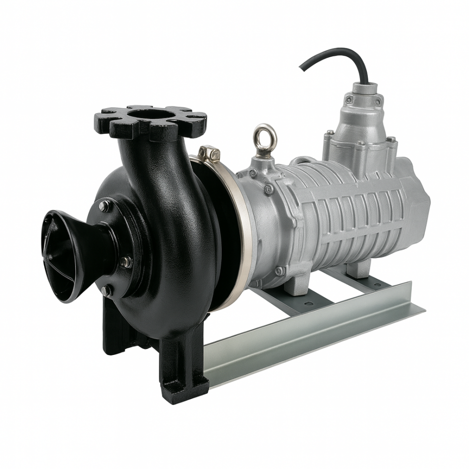Погружной горизонтальный шламовый насос Solidpump 100TBH15 (380в)