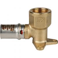 Пресс угольник настенный с креплением короткий 1/2″х20 (5/80) STOUT